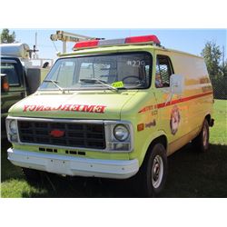 1979 CHEVY VAN 20 EMERGENCY UNIT