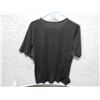Image 2 : LADIES TOP - USED - BLACK - S/S TRIM 3 COLORS SIZE MEDIUM