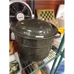 ENAMEL CANNING POT WITH LID