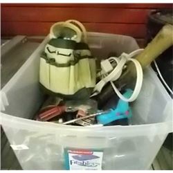 TUB OF MISC TOOLS