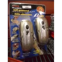 MEGA-BRITE SELF POWER RADIO/LED FLASHLIGHT - 2PC IN PKAGE