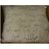 Image 1 : MICHAEL JACKSON LARGE WHITE SIGNED PILLOW.
