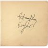 Image 1 : HUMPHREY BOGART SIGNED ALBUM PAGE.