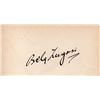 Image 1 : BELA LUGOSI SIGNED PAPER.
