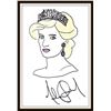 Image 1 : MICHAEL JACKSON SIGNED  DRAWING OF "PRINCESS DIANA".