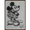 Image 1 : MICHAEL JACKSON DRAWING: MICKEY MOUSE IN CHARCOAL.