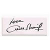 Image 1 : OMAR SHARIF AUTOGRAPH.