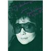 Image 1 : YOKO ONO SIGNED PHOTO.