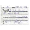 Image 1 : JOHN BONHAM RECEIPT FOR A DRUM PEDAL.