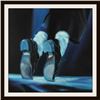 Image 1 : MICHAEL JACKSON SIGNED SIGNATURE DANCE MOVE PAINTING.