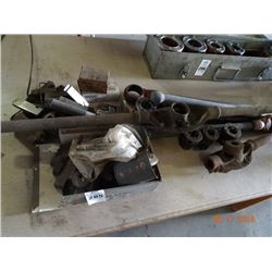 Lot of Pipe Threading Tools