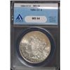 Image 1 : 1884-CC MORGAN SILVER DOLLAR, ANACS MS-64