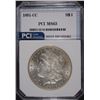 Image 1 : 1891-CC MORGAN SILVER DOLLAR, PCI  CHOICE BU