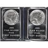 Image 1 : LOT OF ( 2 ) 5 OUNCE .999 SILVER BARS ( SILVERTOWNE )