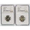 Image 1 : 1948-S & 1951-S JEFFERSON NICKELS, NGC MS-66
