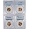 Image 1 : Lot of 4 Jeff Nickels 1941D PCGS MS65FS