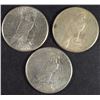 Image 2 : 3 PEACE DOLLARS 24-S, 25-S, 27
