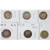 Image 1 : DIME LOT 5 MERCURY, 1 BARBER