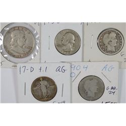 MIXED LOT QUARTERS AND HALVES