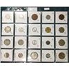 Image 2 : (20) Different World Coins in a plastic page. All Different and attributed. Includes  Netherlands,  