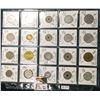 Image 1 : (20) Different World Coins in a plastic page. All Different and attributed. Includes Australia, Baha