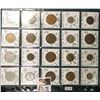 Image 1 : (20) Different World Coins in a plastic page. All Different and attributed. Includes France, Germany