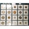 Image 2 : (20) Different World Coins in a plastic page. All Different and attributed. Includes  Great Britain,