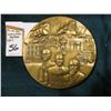 Image 1 : 1886-1986 Coca-Cola Distributor Large Bronze Medal, 3" x 1/4", depicts 100 Centennial Celebration bo