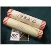 Image 1 : 1981 P & 82 D (bank wrapped roll, but not sure of variety) Original Uncirculated Rolls of U.S. Linco
