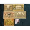 Image 2 : (5) Different Crisp Uncirculated German Notgeld Bank notes. 1921 era.