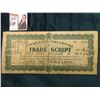 Image 1 : 1933 Okmulgee Oklahoma Trade Script $1.00. MS #:  OK215-1B, City:  Okmulgee, Oklahoma,  Issue Date: 