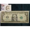 Image 1 : Series 1988A One Dollar Federal Reserve Note in a sleeve stating "This Dollar is on of the $4,000,00