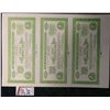 Image 1 : 1933 Depression Scrip Un-cut Sheet of Proof Notes One Dollar "The City of Pleasantville, New Jersey"