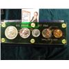 Image 1 : 1960 Small Date U.S. Proof Set in a green Capital holder with gold lettering. Cent to Half-Dollar.