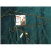 Image 2 : Gold-filled Slide Chain with Diamond Set for a Ladies Pocket Watch. 38"