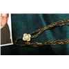 Image 2 : Gold-filled Slide Chain with Opal for a Ladies Pocket Watch. 52"