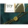 Image 2 : Ladies Pocket Watch Slide Chain with Seed Pearl most likely gold-filled. 48".