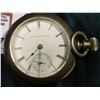Image 2 : Elgin National Watch Company Open Face Pocket Watch in Silver case. Seems to run. Size 18???