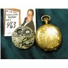 Image 2 : Small Gold-filled Engraved Hunting case with  a Hampden dial and an extra fancy "Marlboro" Dial and 