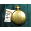 Image 2 : "Elgin" Hunting Case Pocket Watch. 15 Jewels. Guaranteed 20 Years gold-filled case. No crystal.