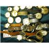 Image 2 : Large Group of Old Men's Wrist Watches. Never checked to see if any worked.