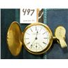 Image 3 : Small Ladies size Hunting Case Pocket Watch "American Waltham Watch Co.", Diamond inset in case. No 