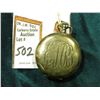 Image 2 : Elgin Small Size Open face Pocket watch, Sterling Silver case, engraved with initials "EMR", not run