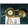 Image 1 : Clunker Watch without Crystal; & "Elbon" Round Watch with glass over movement in running condition.