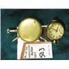 Image 2 : Clunker Watch without Crystal; & "Elbon" Round Watch with glass over movement in running condition.