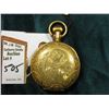 Image 2 : Highly engraved Open Face American Waltham Watch Co. Pocket Watch. Not running.