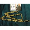 Image 2 : 13.5" Antique Pocket Watch Chain, looped links. Appears to be Gold-filled.