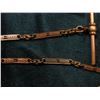 Image 2 : 13.5" Antique Pocket Watch Chain, link segments. Appears to be Gold-filled.