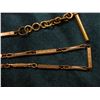 Image 2 : 14.75 inch Antique Pocket Watch Chain, link segments. Appears to be Gold-filled. May have had an one