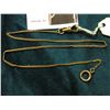 Image 2 : 13.25" Antique simple link Watch Chain. Appears to be Gold-filled.